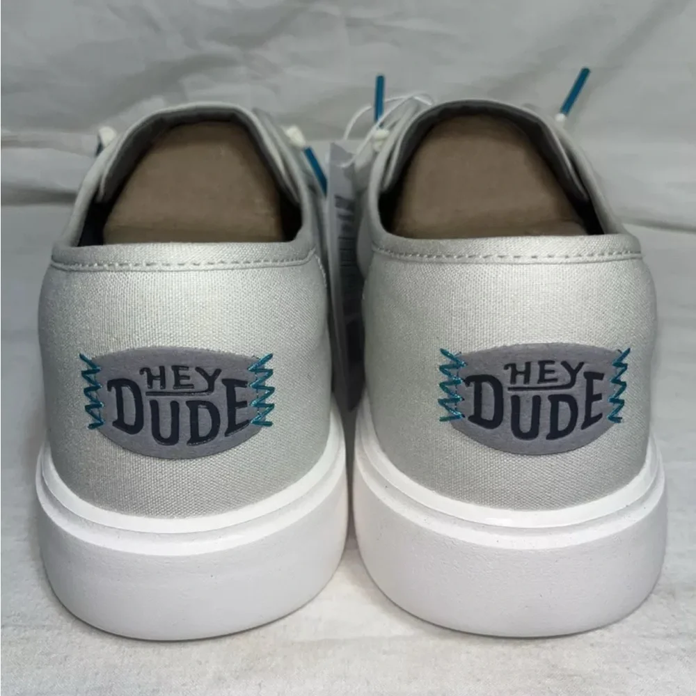 New Mens Hey Dude Cody Sport Mesh White Comfort Sneakers Shoes comes with box - Picture 2 of 4